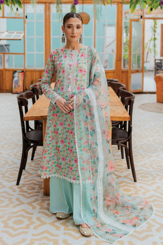 Gulkhaab - 3 Piece - Embroidered Lawn