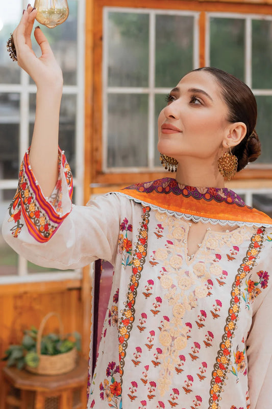 Rangoli - 3 Piece - Embroidered Lawn