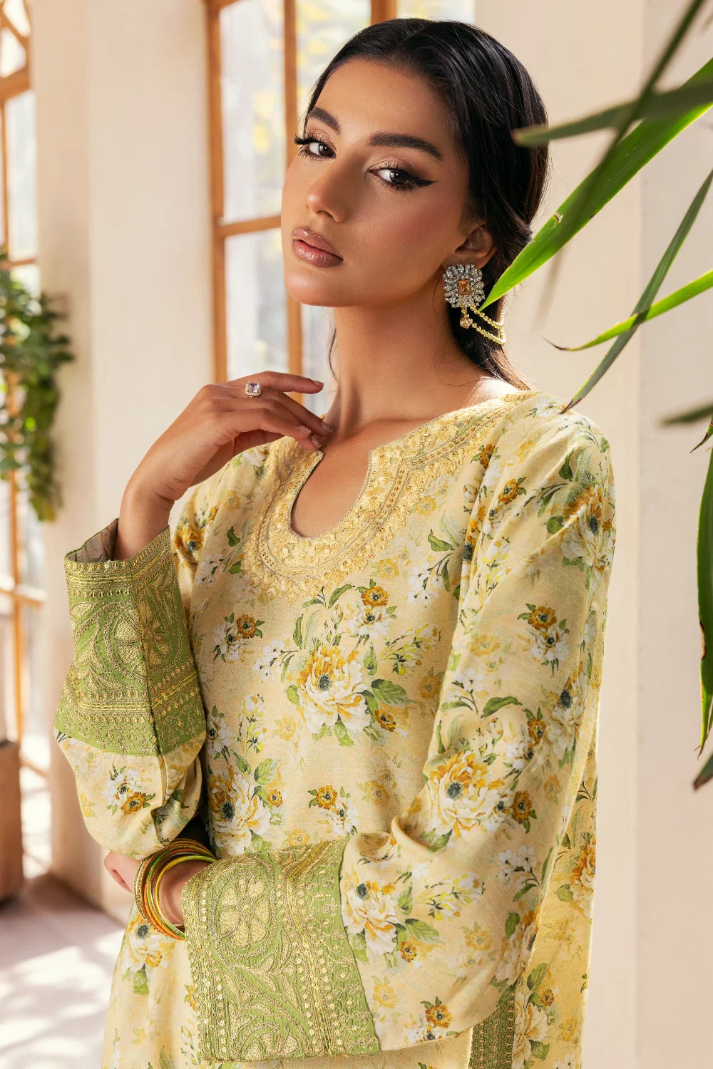 Zeenat - 2 Piece - Raw Silk(Shirt/Trouser) - Stitched - Ghonche Official