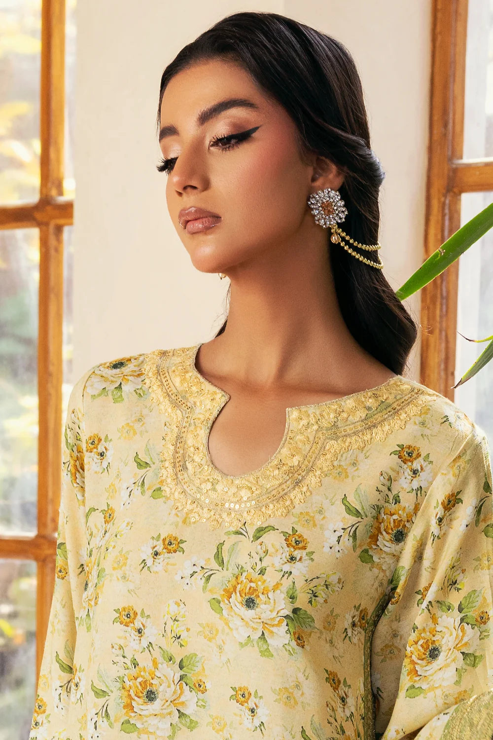 Zeenat - 2 Piece - Raw Silk(Shirt/Trouser) - Stitched - Ghonche Official