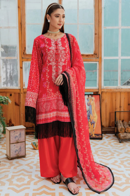 Gulaab - 3 Piece - Embroidered Lawn