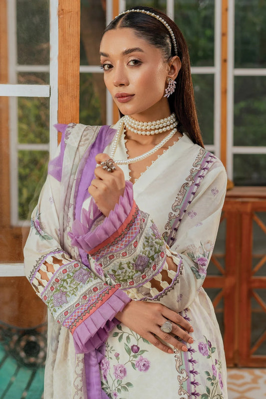 Gulnar - 3 Piece - Embroidered Lawn
