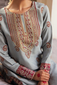 Zebunissa - 2 Piece - Raw Silk(Shirt/Garara) - Stitched - Ghonche Official