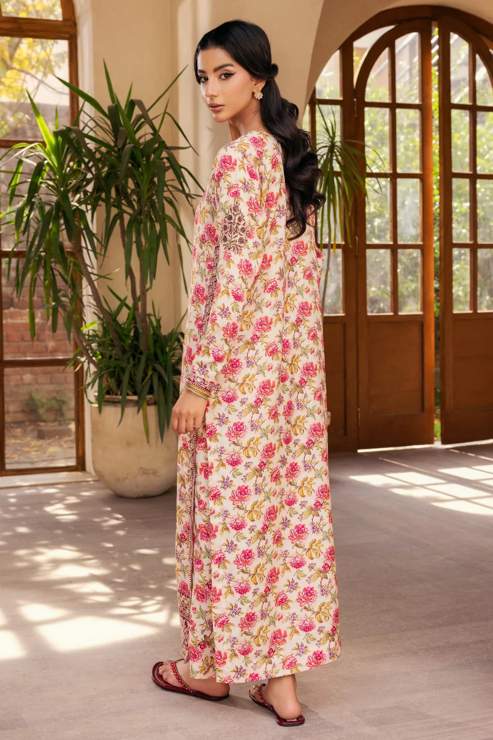 Shabnam - 2 Piece - Raw Silk(Shirt/Trouser) - Stitched - Ghonche Official