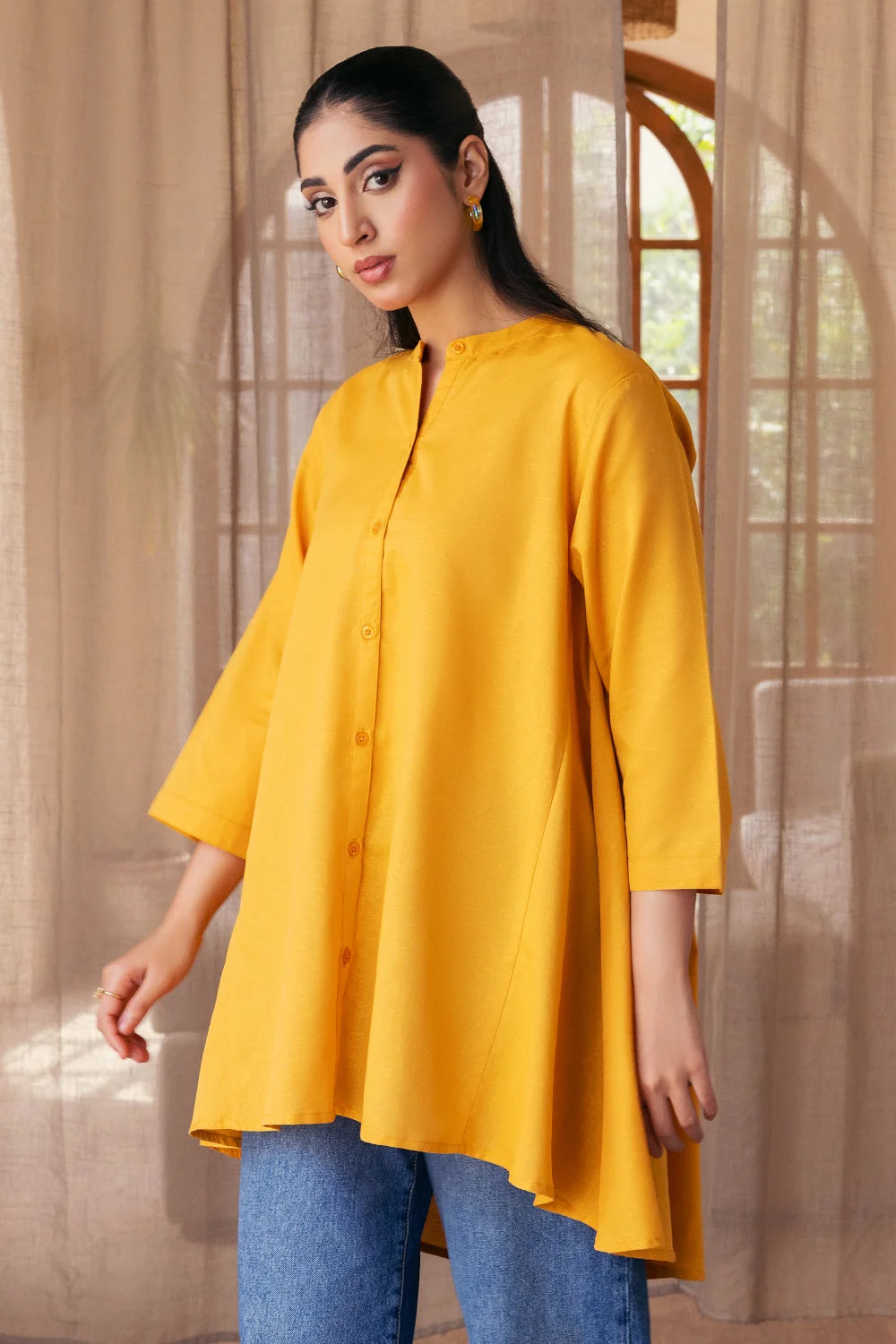 Mustard yellow shirt - Ghonche Official