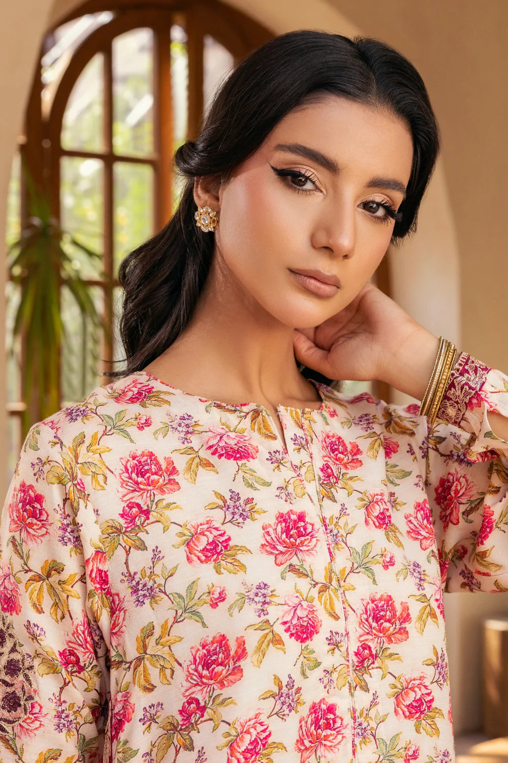 Shabnam - 2 Piece - Raw Silk(Shirt/Trouser) - Stitched - Ghonche Official