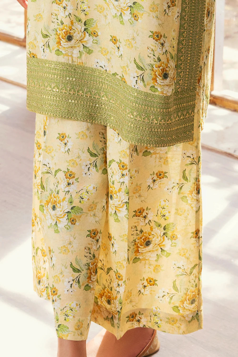 Zeenat - 2 Piece - Raw Silk(Shirt/Trouser) - Stitched - Ghonche Official