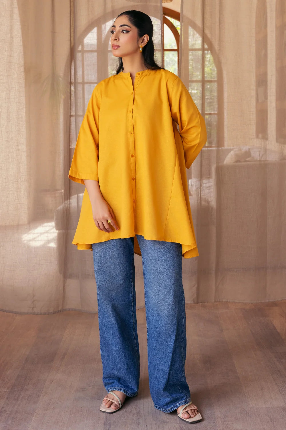 Mustard yellow shirt - Ghonche Official